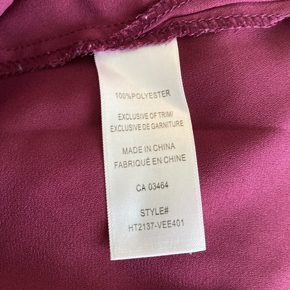 Ricki's - Pretty Plum Purple V-Neck Blouse - Picture 7 of 8